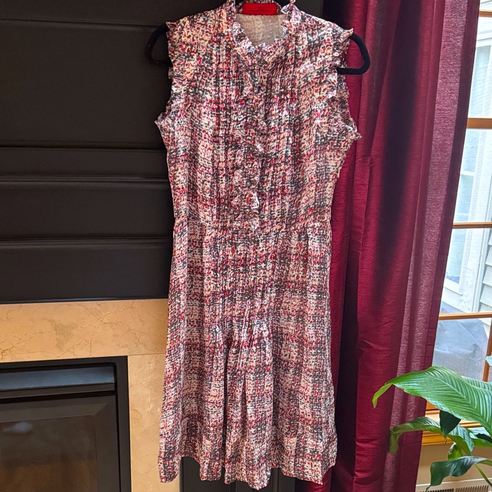 CAROLINA HERRERA Multicolor silk Midi Dress sz 6
